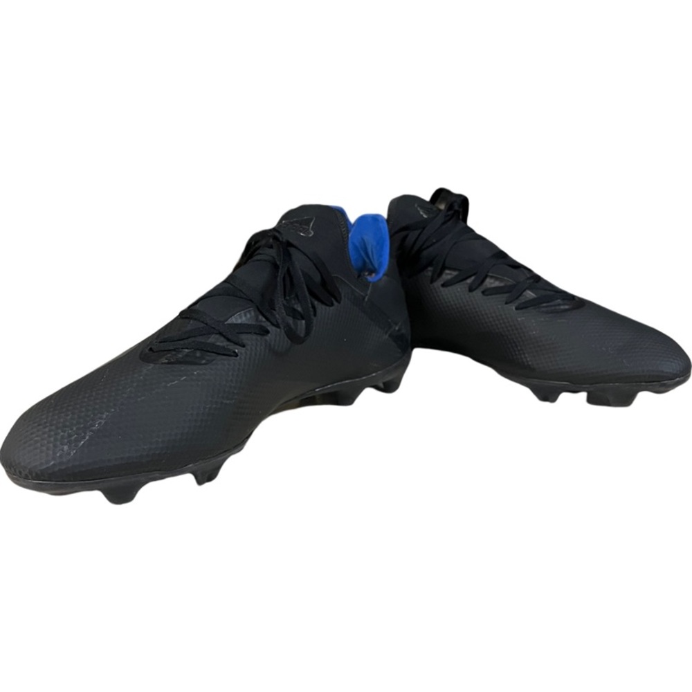 adidas Men's X 18.3 FG Soccer Cleats D98076 Black/Black